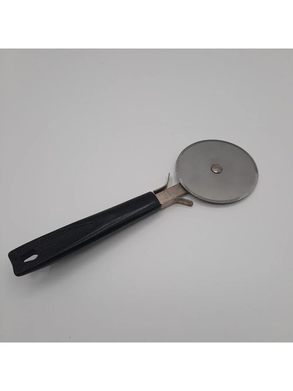 Vintage Ekco Pizza Cutter With Black Handle Stainless Steel USA Made